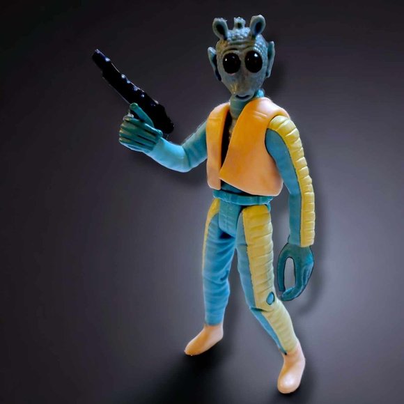 Star Wars - Greedo - 1999 Hasbro w/ Comm Tech - Loose - Picture 2 of 5